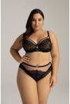 Biustonosz AVA, półusztywniany, czarny – AV 2145 Semi Soft Black