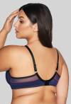 Biustonosz AVA granatowy, półusztywniany – AV 2119 Semi Soft Navy Blue