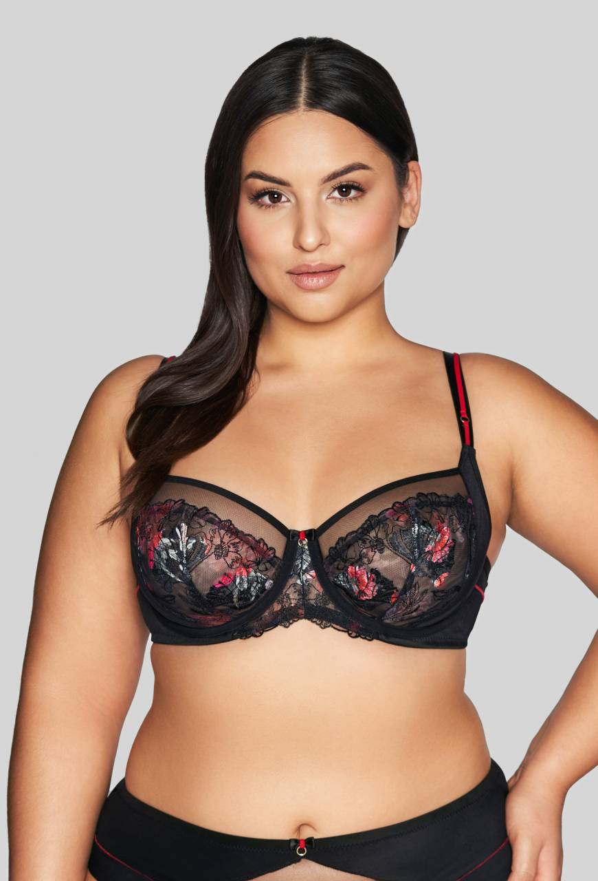 Biustonosz AVA czarny, miękkie miseczki –  AV 2122 Soft Black