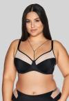 Biustonosz AVA czarny półusztywniany – AV 2135 Semi Soft Black