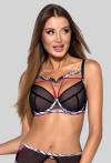 Biustonosz czarny NOVIKA z taśmami – GISELLE N° 01 PUSH UP BLACK