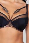 Biustonosz NOVIKA czarny – ZOELLE N° 01 PUSH UP BLACK