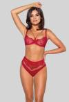Biustonosz NOVIKA czerwony - HARPER N° 01 PUSH UP ROUGE