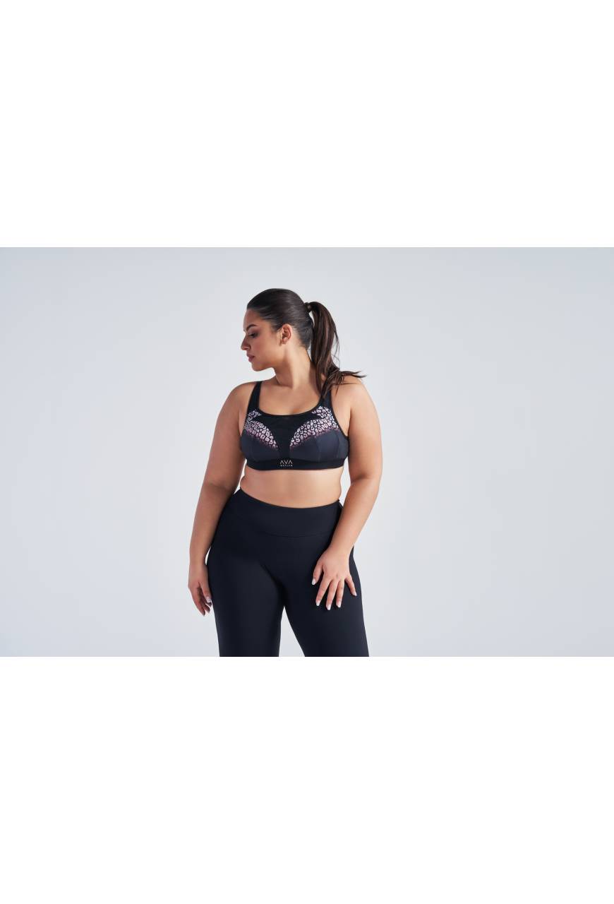Biustonosz AVA czarny sportowy CARRI Soft Black
