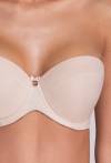 Biustonosz AVA bardotka beżowy - AV 1787 Strapless Beige