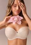 Biustonosz AVA bardotka beżowy - AV 1787 Strapless Beige