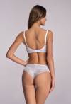 Biustonosz AVA Soft White – koronkowy, z paseczkami AV 1824