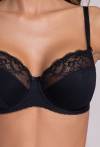 Biustonosz AVA czarny, półusztywniany - AV 2110 Semi Soft Black